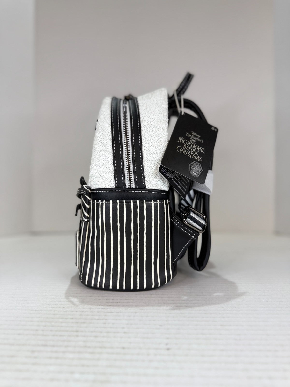 Loungefly Nightmare Before Christmas Jack Skellington Sequin Mini Backpack NWT