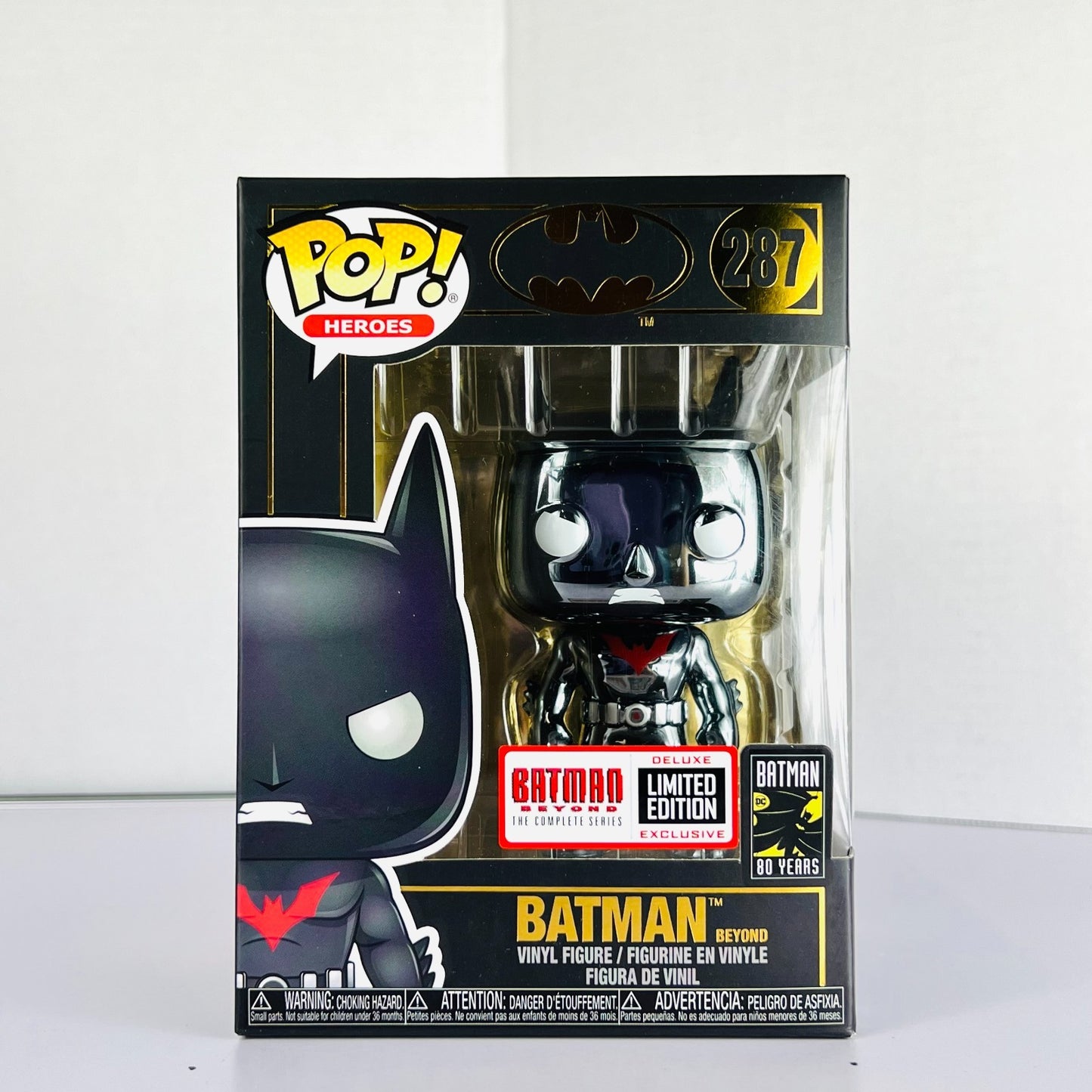 Funko POP Vinyl - Heroes - Batman 80 Years - Batman Beyond - #287 Chrome