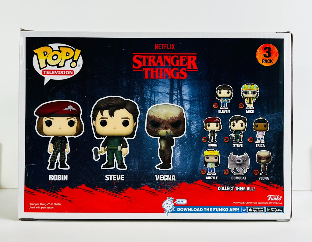 Funko POP Vinyl - Television - Stranger Things - Robin Steve Vecna - 3 Pack