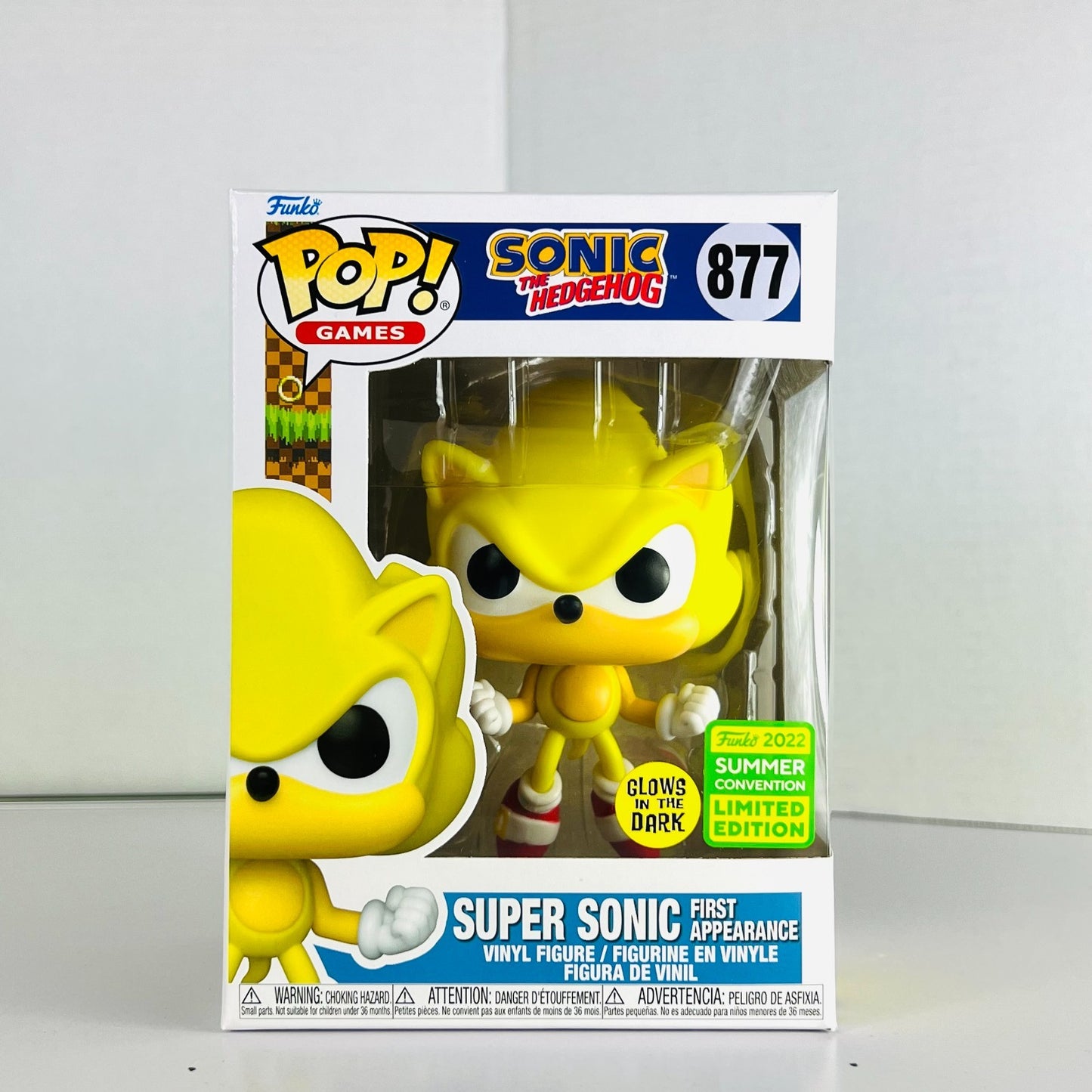 Funko POP Vinyl - Games - Sonic The Hedgehog - Super Sonic - #877 GITD SC 2022