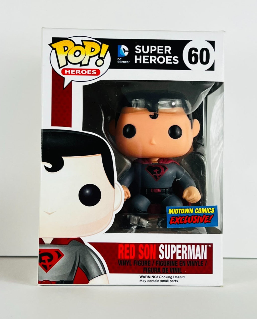 Funko POP Vinyl - Heroes - DC - Red Son Superman - #60 Midtown Comics Excl