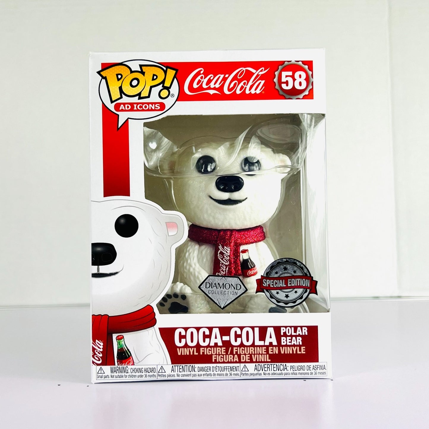 Funko POP Vinyl - Ad Icons - Coca-Cola Polar Bear - #58 Diamond