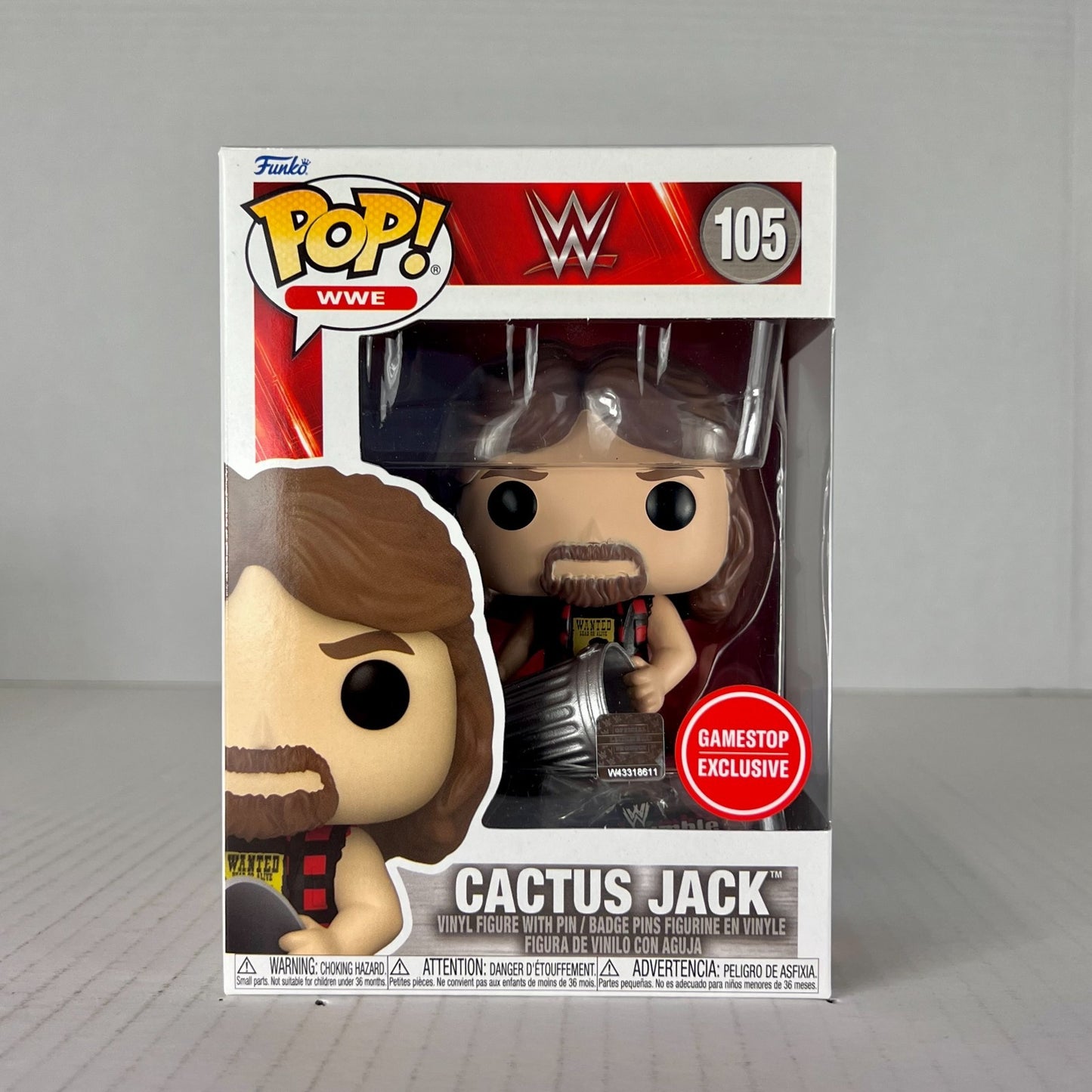 Funko POP Vinyl - WWE - Cactus Jack - #105 GameStop Exclusive