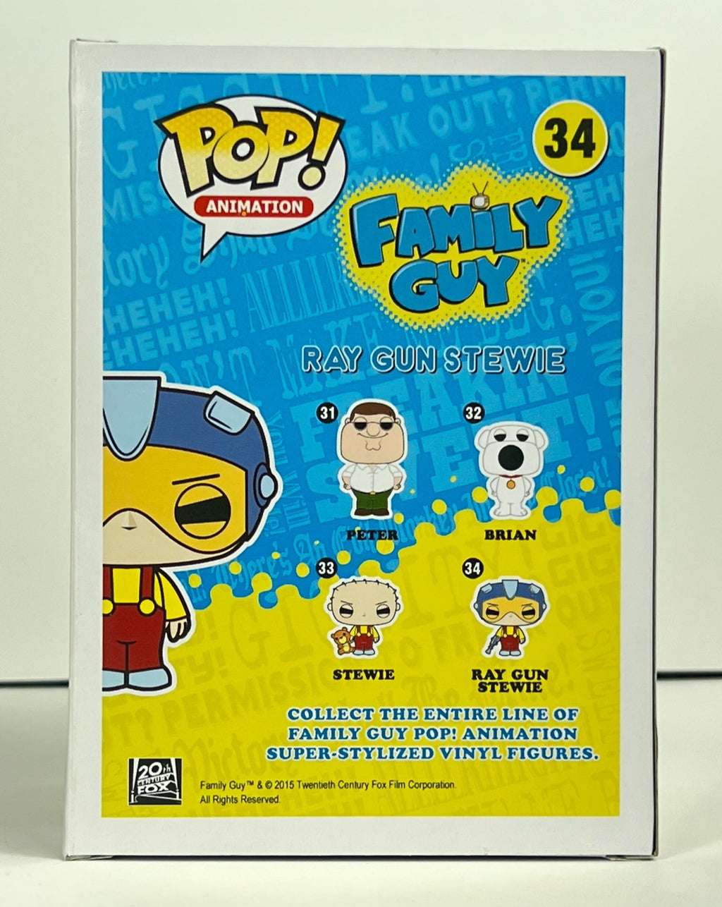 Funko POP Vinyl - Animation - Family Guy - Ray Gun Stewie - #34