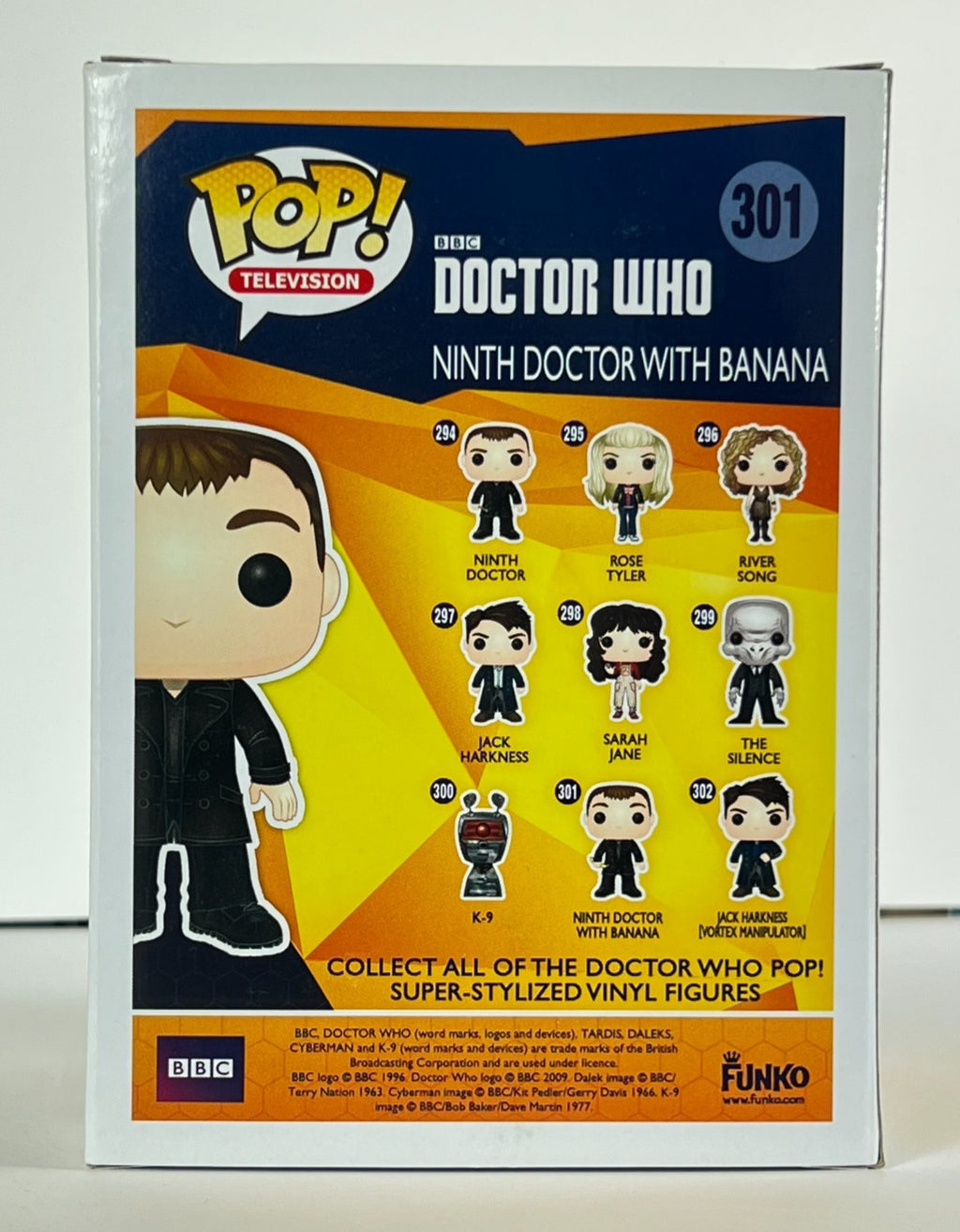 Funko POP Vinyl - Television - Doctor Who - Ninth Doctor With Banana - #301