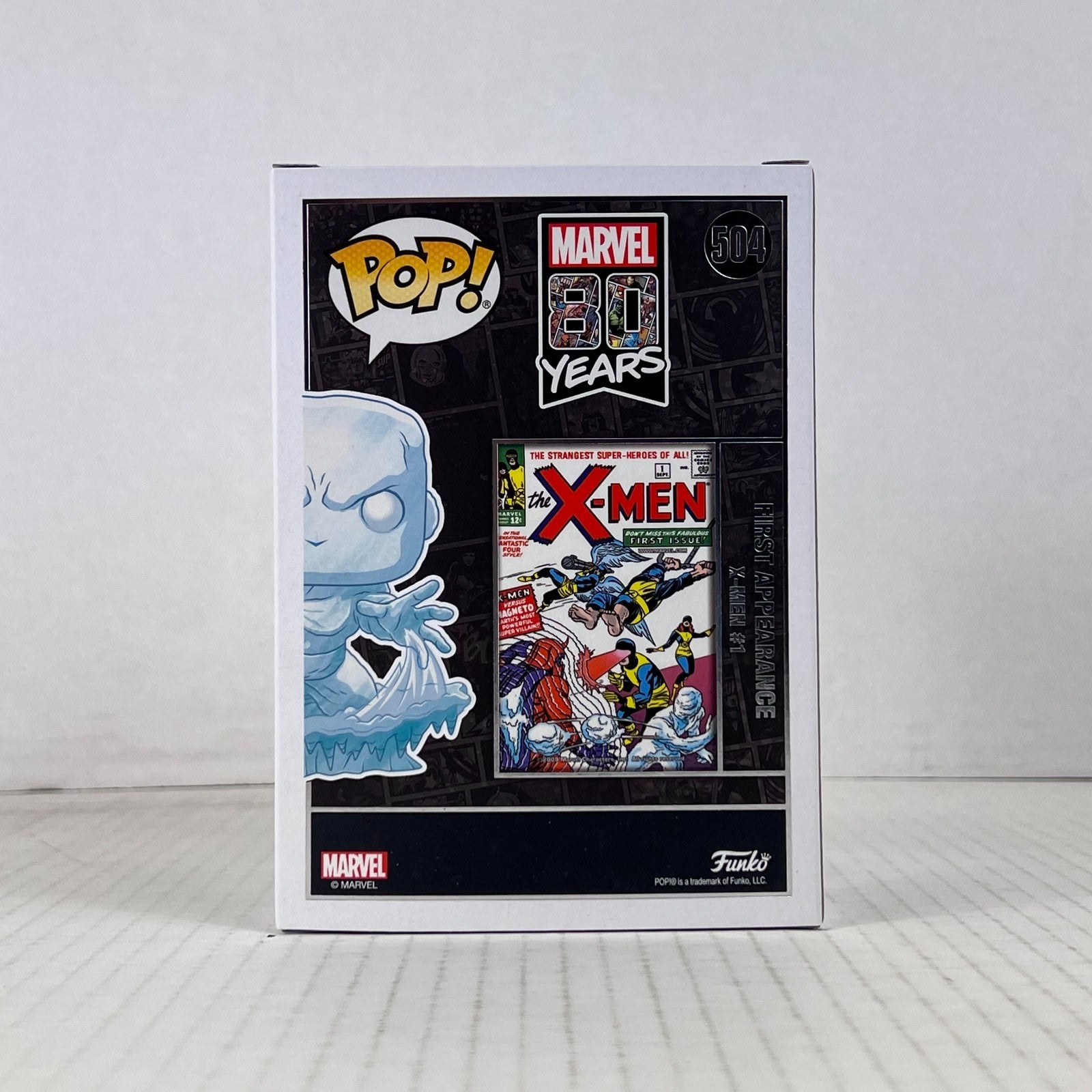 Funko POP Vinyl - Marvel - 80- Years - Iceman - #504 Flocked