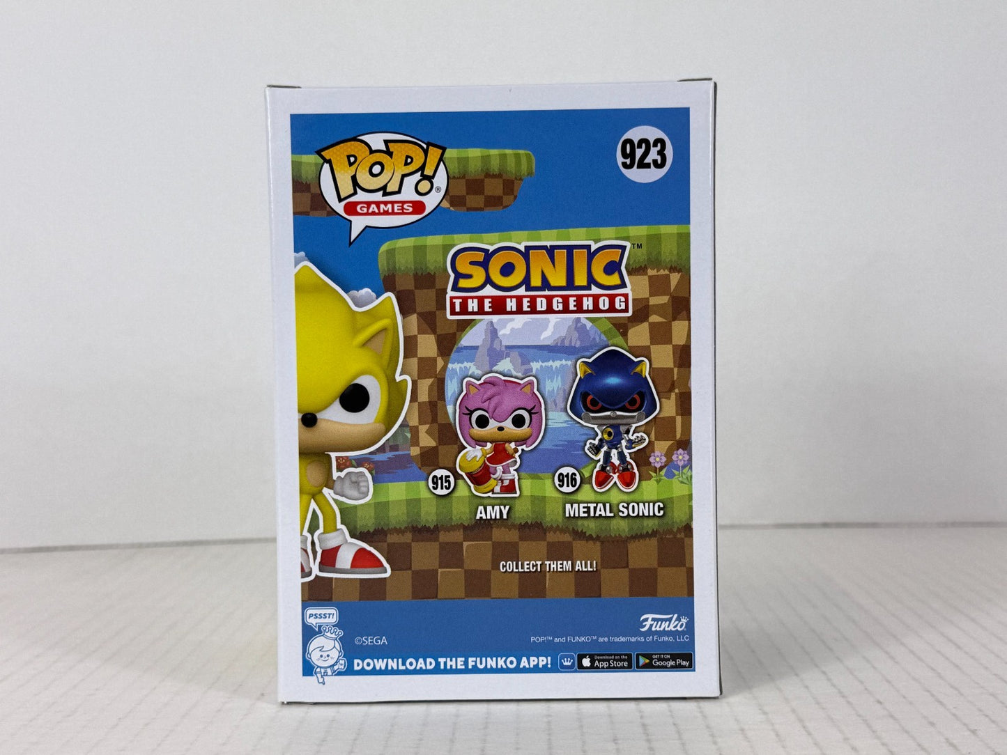 Funko POP Vinyl - Games - Sonic The Hedgehog - Super Sonic - #923