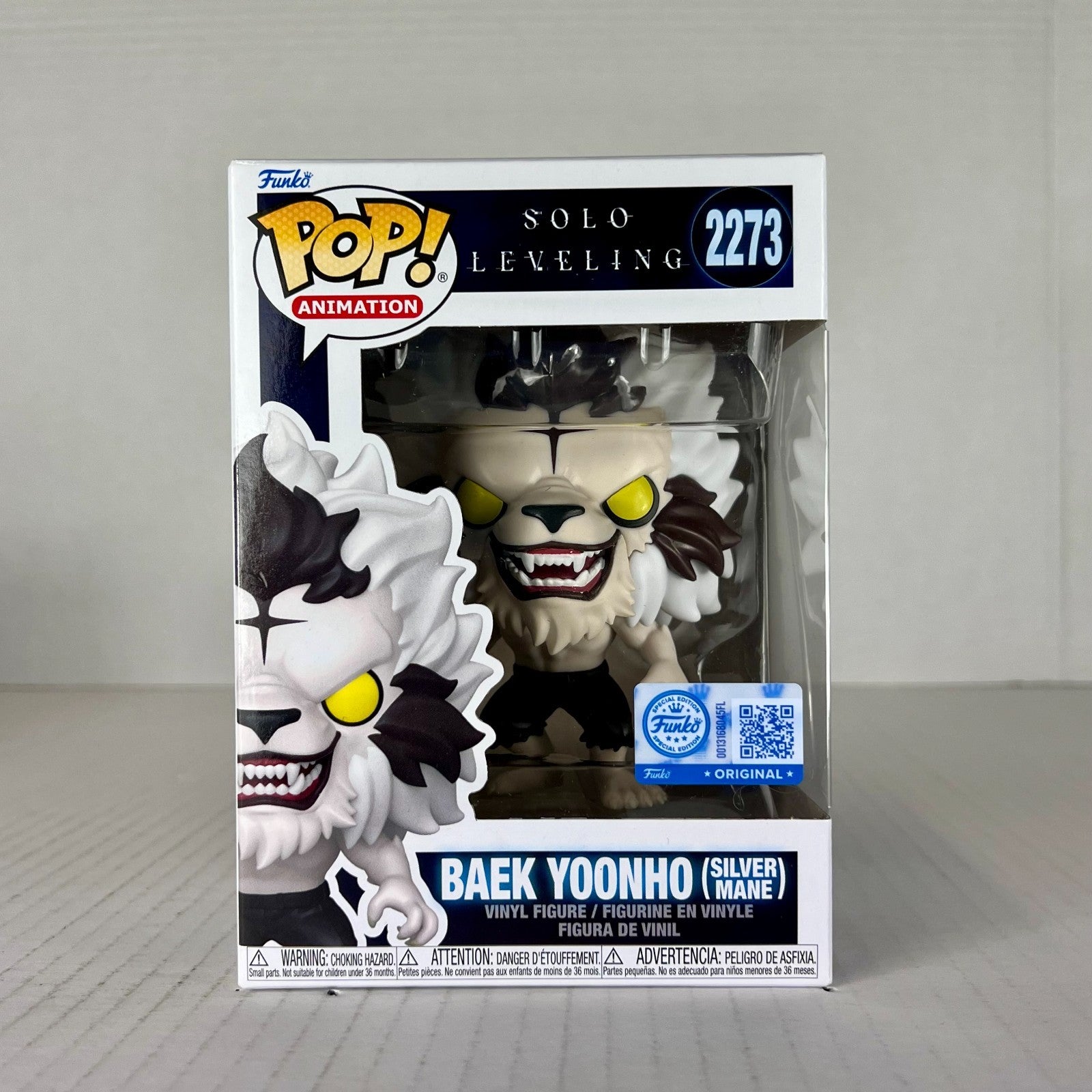 Funko POP Vinyl - Animation - Solo Leveling - Baek Yoonho Silver Mane - #2273