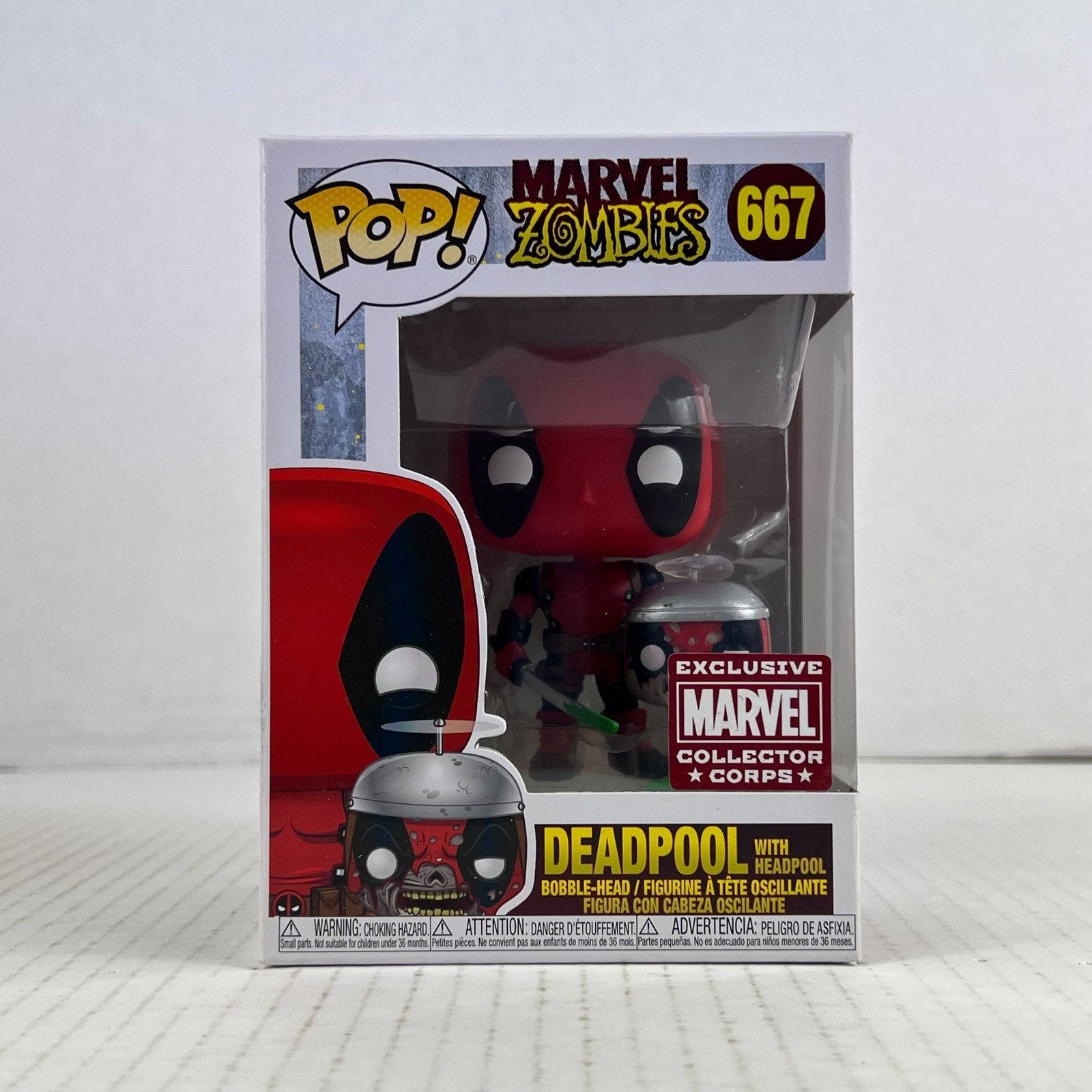 Funko POP Vinyl - Marvel Zombies - Deadpool With Deadpool - #667 Collectors Corp