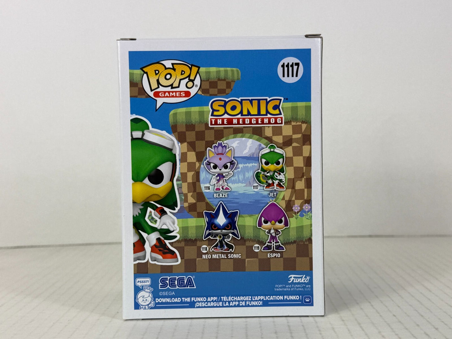 Funko POP Vinyl - Games - Sonic The Hedgehog - Jet - #1117