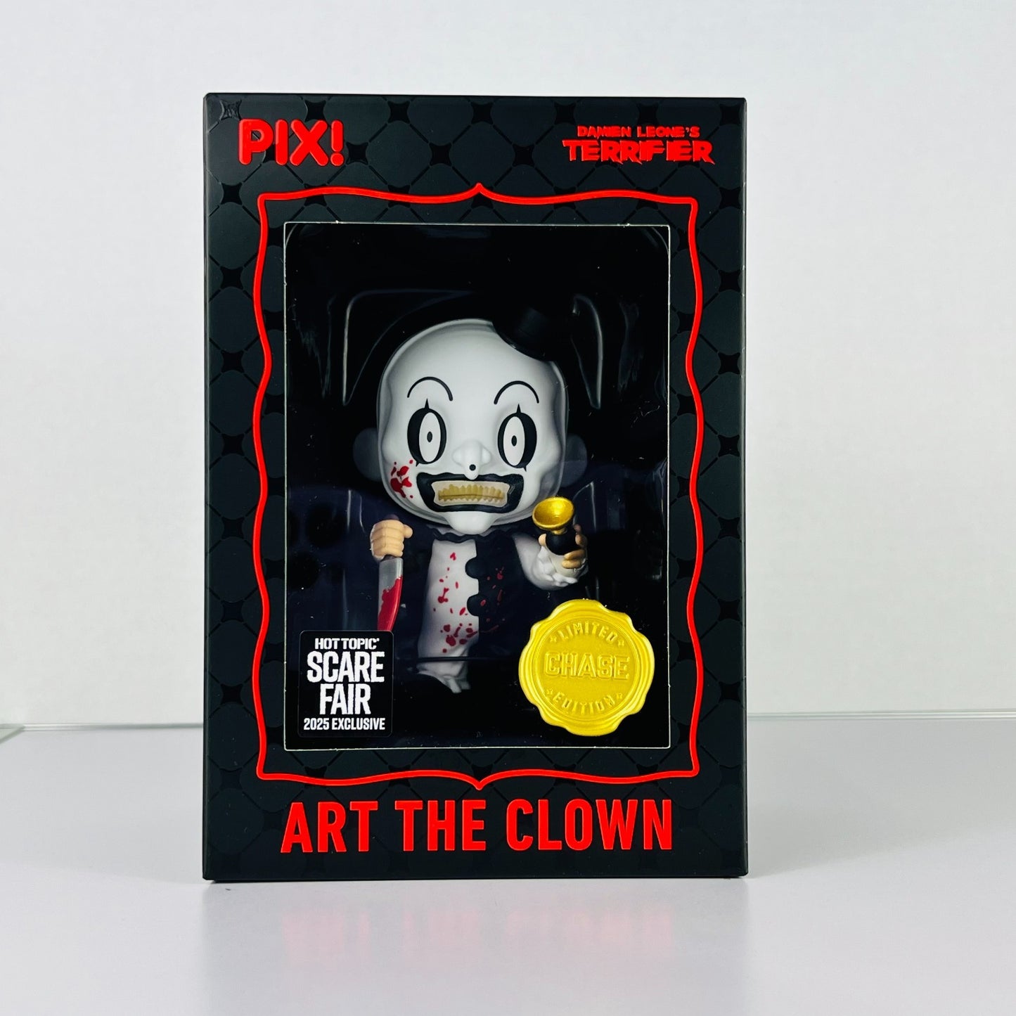 Thrilljoy Pix! - Terrifier - Art The Clown Hot Topic Scare Fair 2025 Vinyl Chase