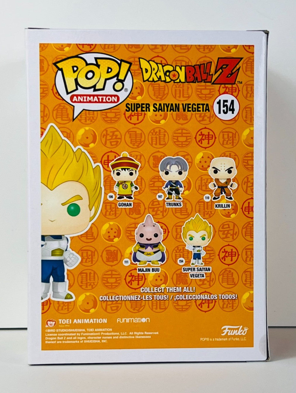 Funko POP Vinyl - Animation - Dragonball Z - Super Saiyan Vegeta - #154 SC 2018