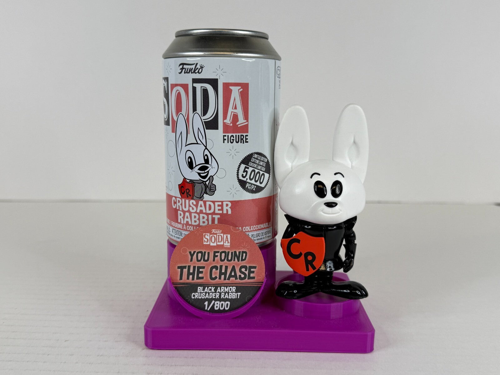 Funko POP Soda - Black Armor Crusader Rabbit - Chase - 5000 Pcs