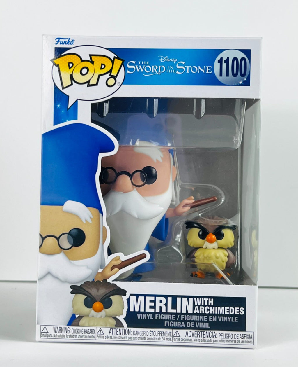 Funko POP Vinyl - Disney - Sword In The Stone - Merlin With Archimedes - #1100