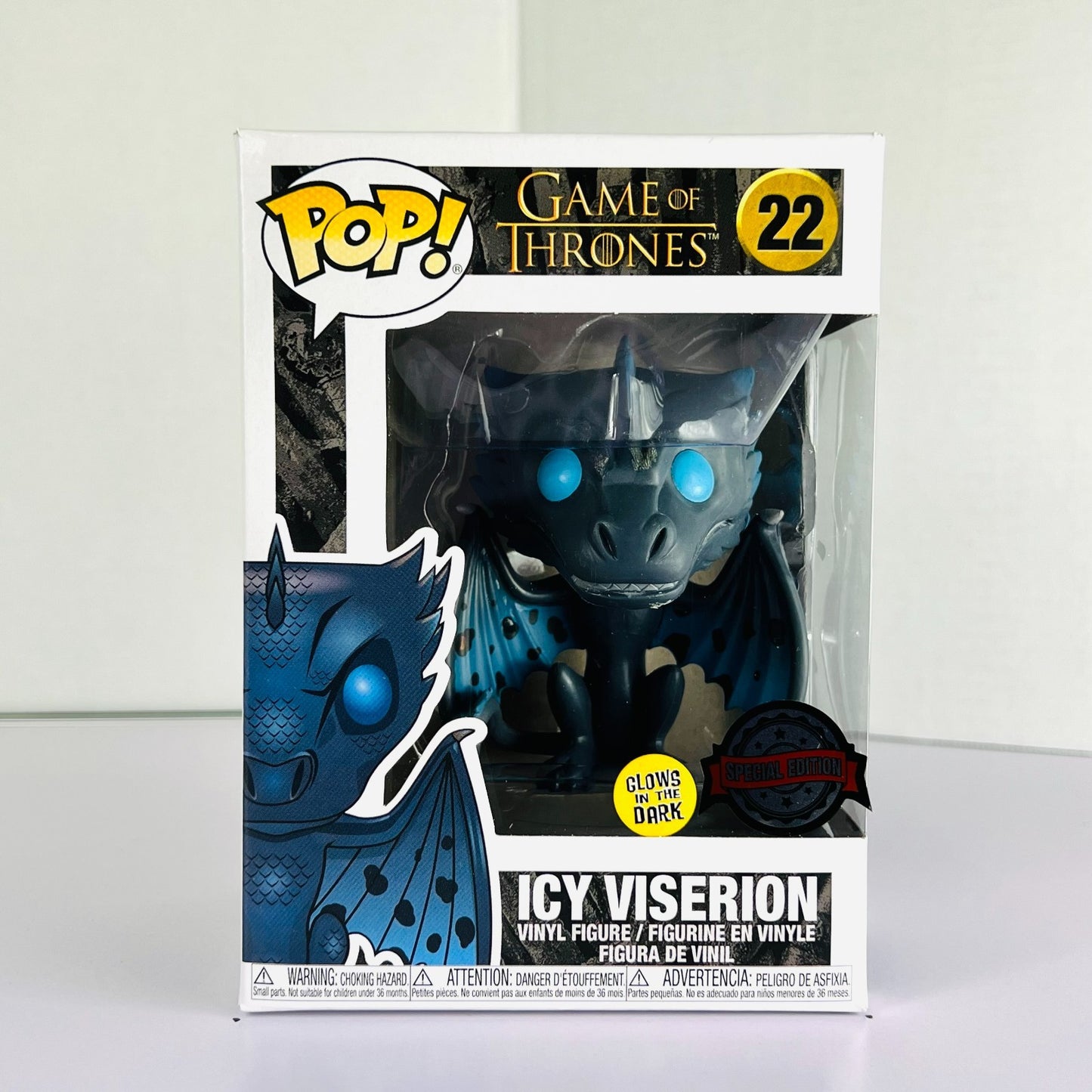 Funko POP Vinyl - Game of Thrones - Icy Viserion - #22 GITD [1]