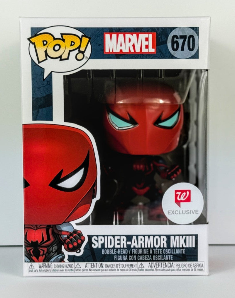 Funko POP Vinyl - Marvel - Spider-Armor MKII - #670 Walgreens