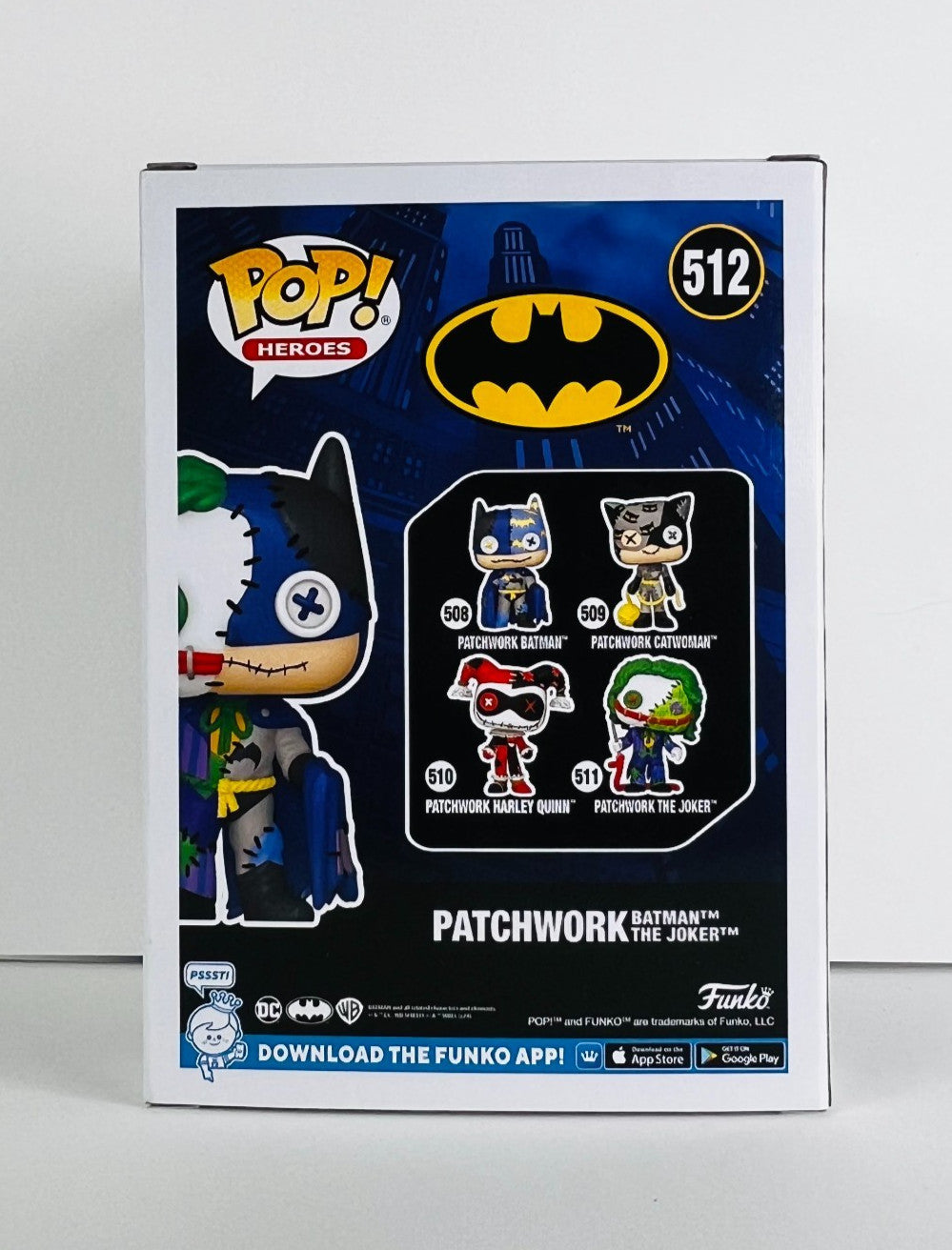 Funko POP Vinyl - Heroes - Batman - Patchwork Batman The Joker - #512 Hot Topic