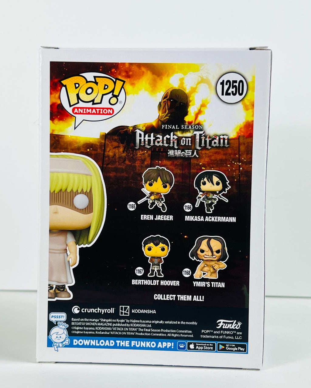 Funko POP Vinyl - Animation - Attack On Titan - Ymir Fritz - #1250 GameStop [1]