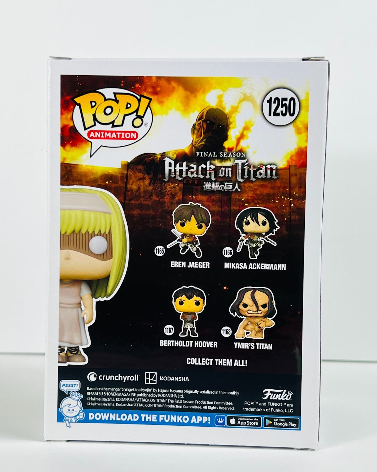 Funko POP Vinyl - Animation - Attack On Titan - Ymir Fritz - #1250 GameStop [1]