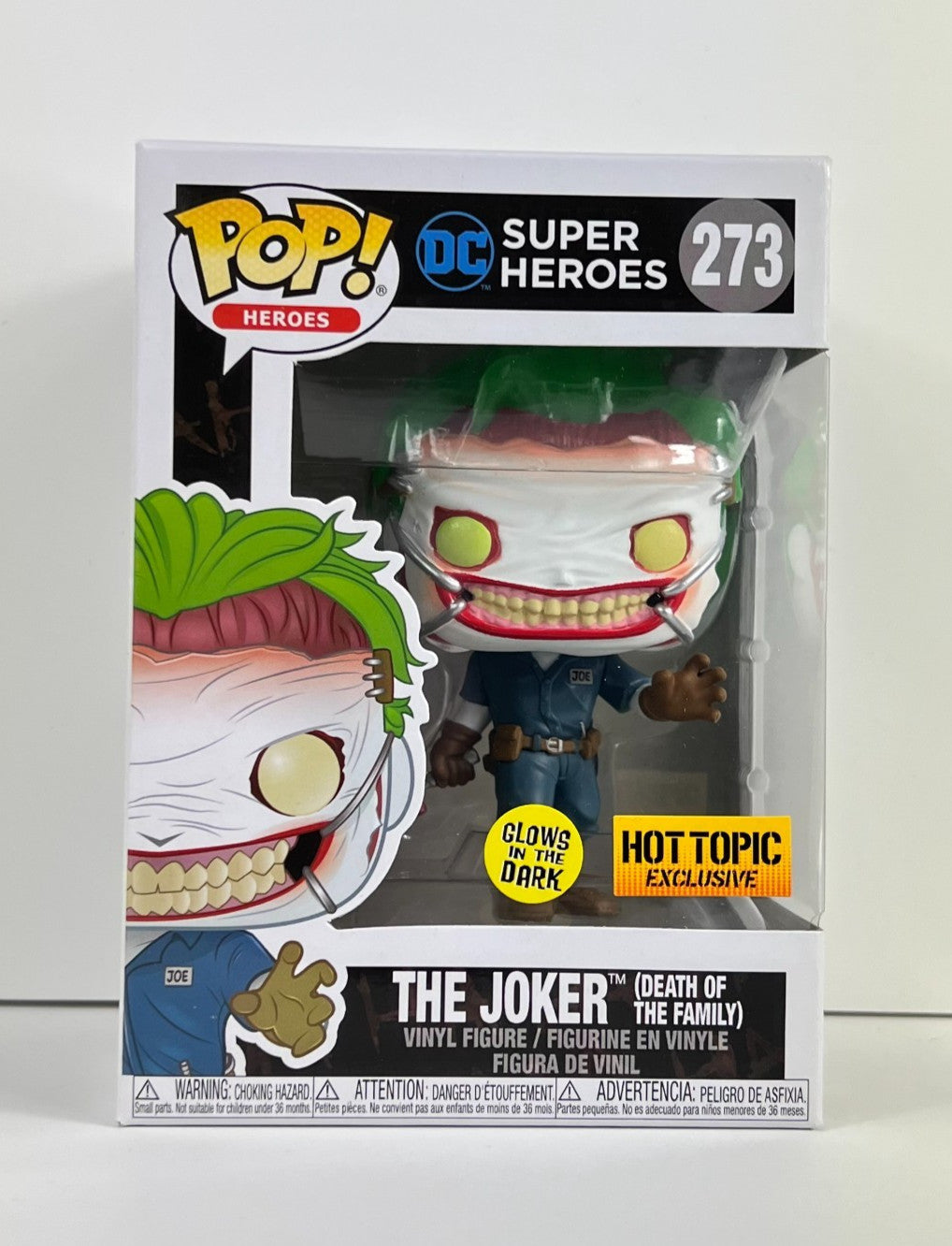Funko POP Vinyl - Heroes - DC - The Joker Death of The Family - #273 GITD HT