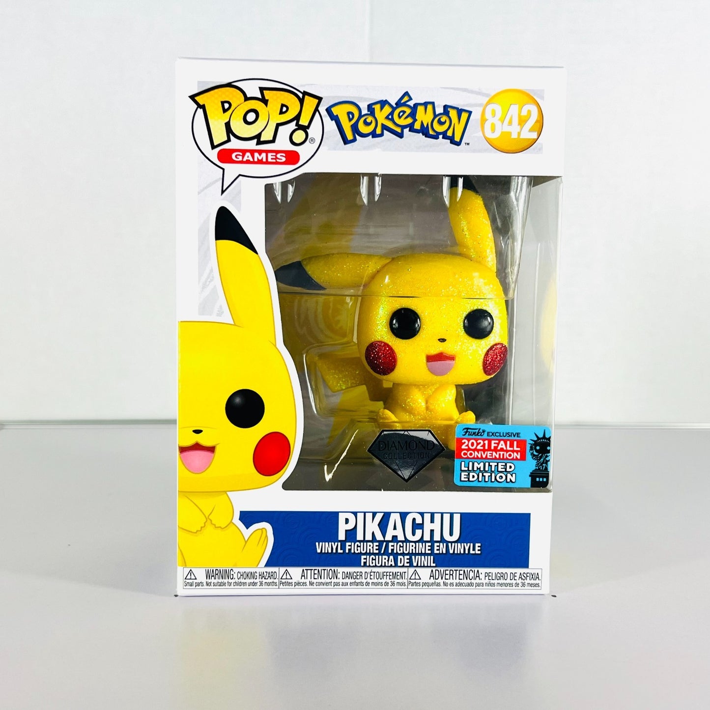 Funko POP Vinyl - Games - Pokemon - Pikachu - #842 Diamond FC 2021