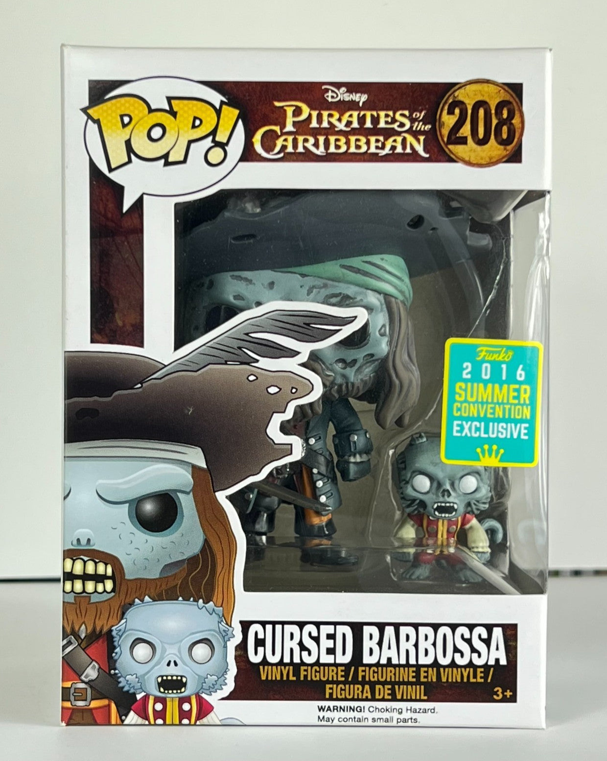 Funko POP Vinyl - Disney - Pirates Of The Caribbean - Cursed Barbossa - #208