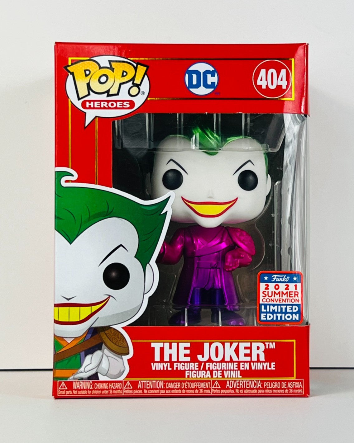 Funko POP Vinyl - Heroes - DC - The Joker - #404 Metallic SC 2021 [1]