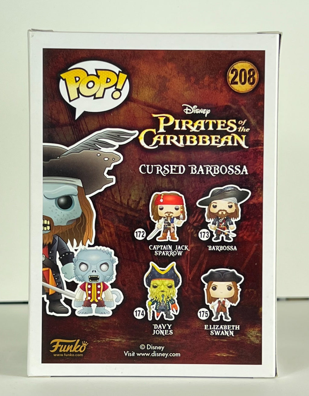 Funko POP Vinyl - Disney - Pirates Of The Caribbean - Cursed Barbossa - #208
