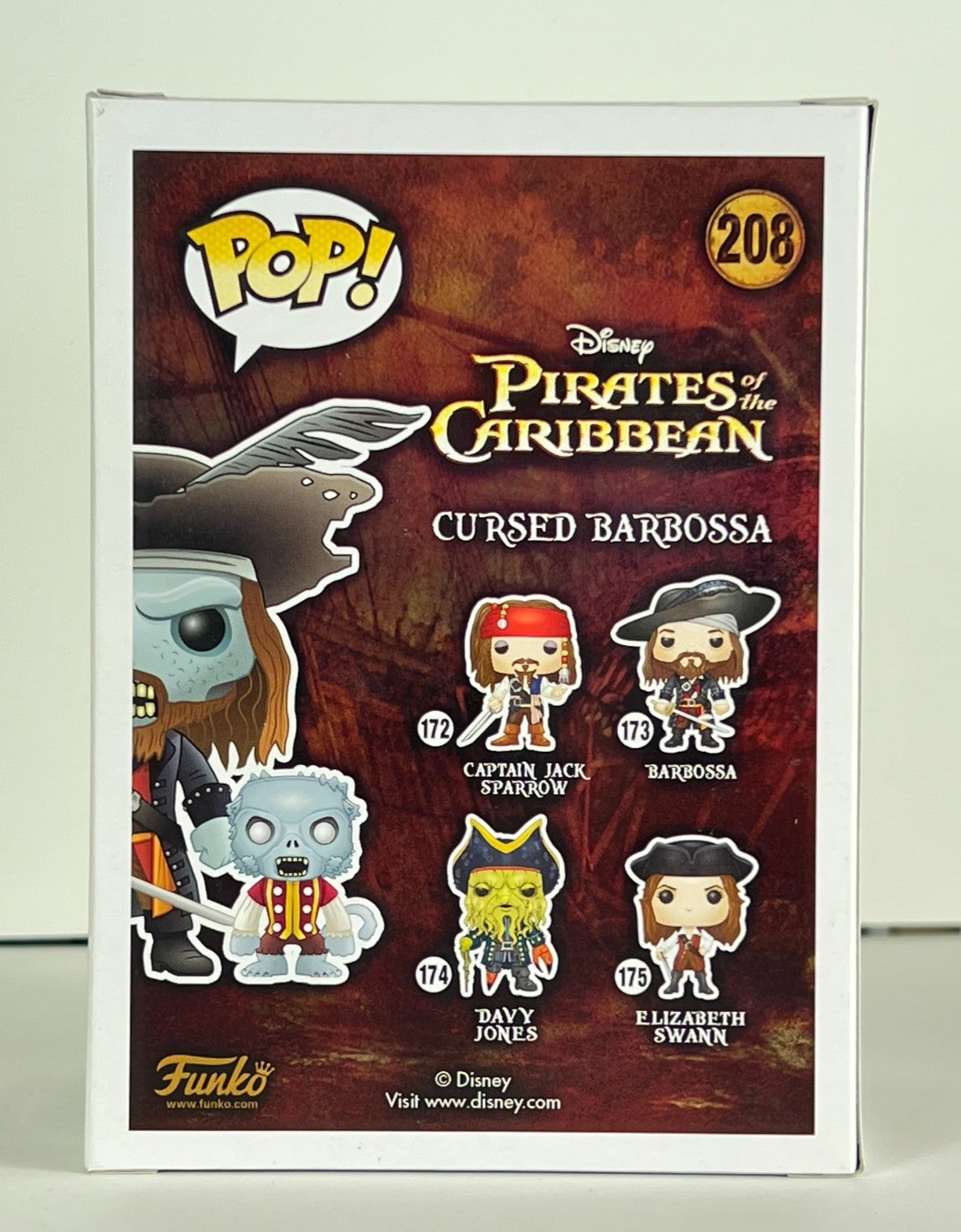 Funko POP Vinyl - Disney - Pirates Of The Caribbean - Cursed Barbossa - #208