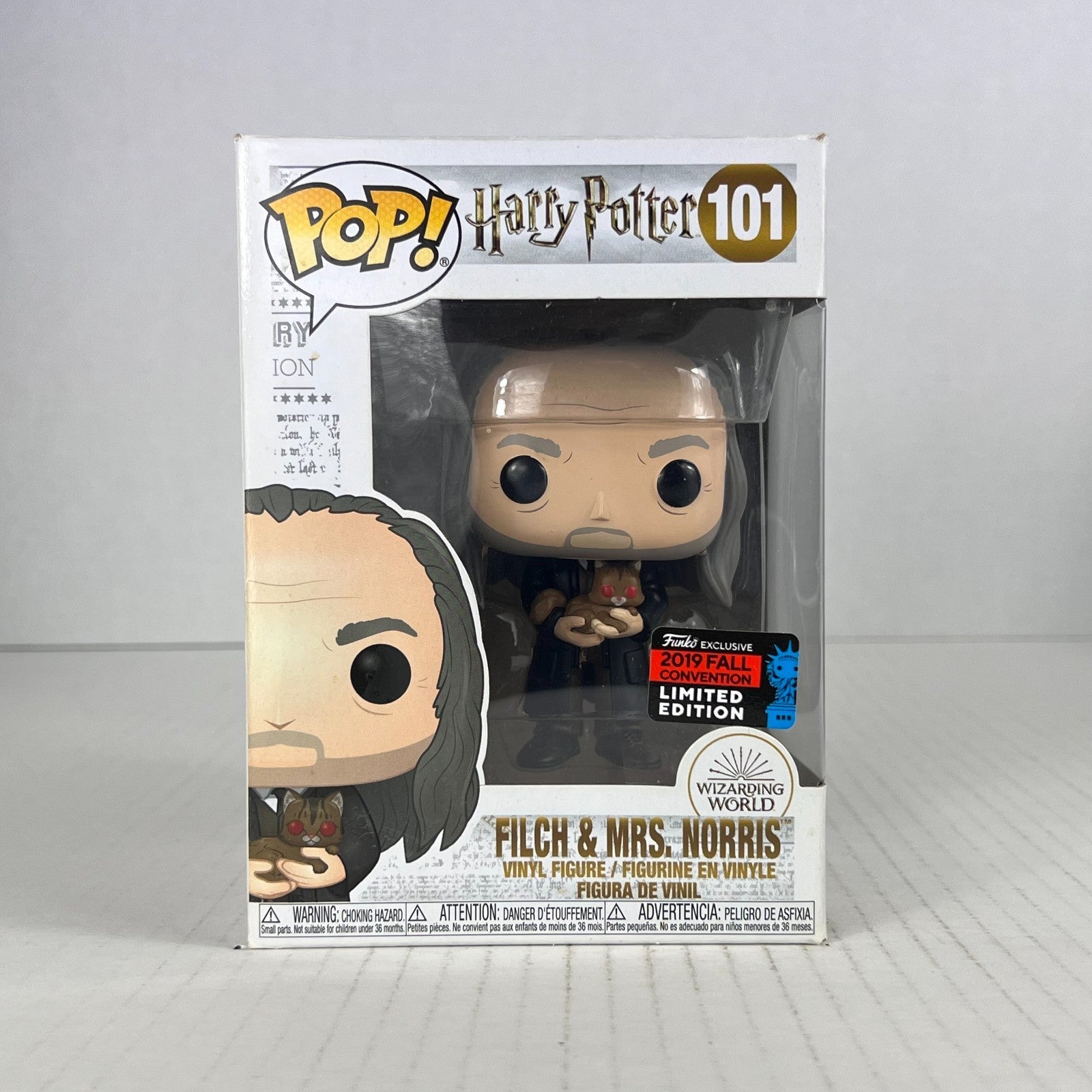 Funko POP Vinyl - Harry Potter - Filch & Mrs Norris - #101 FC 2019